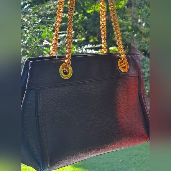 COACH BROOKE CHAIN Black Shoulder Bag Excellent  Condition - Picture 4 of 14